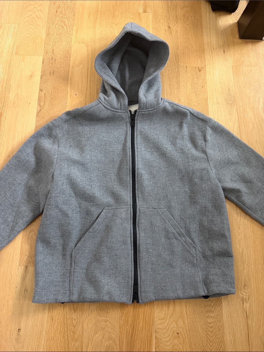 Zara + Studio Nicholson Men’s Gray Hooded Zip Jacket